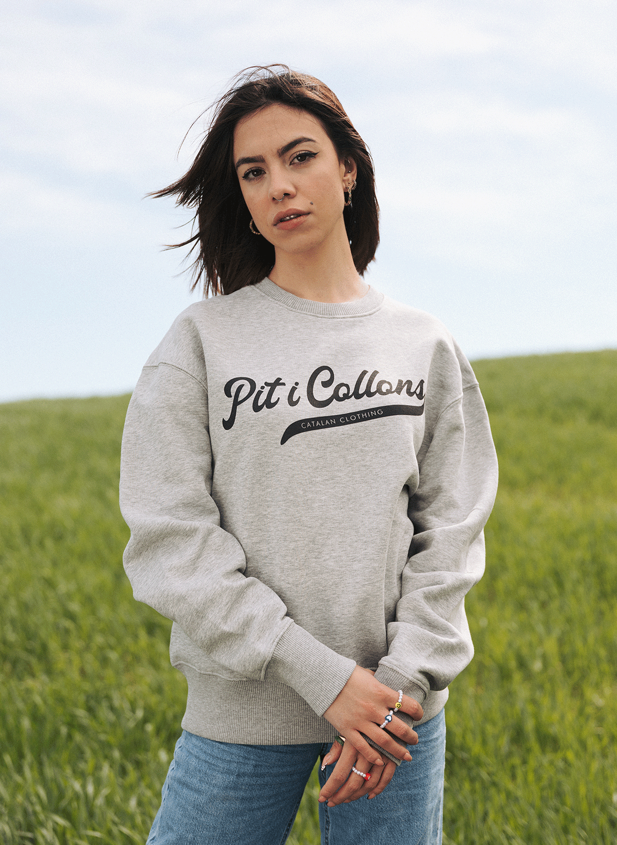 Dessuadora gris Pit i Collons