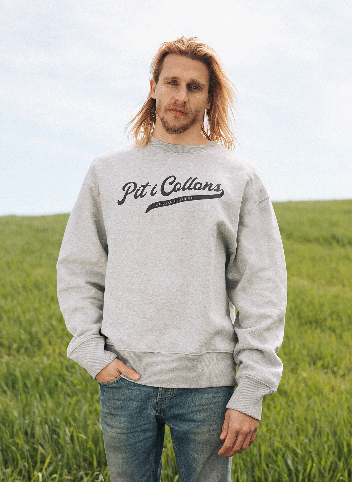 Dessuadora gris Pit i Collons