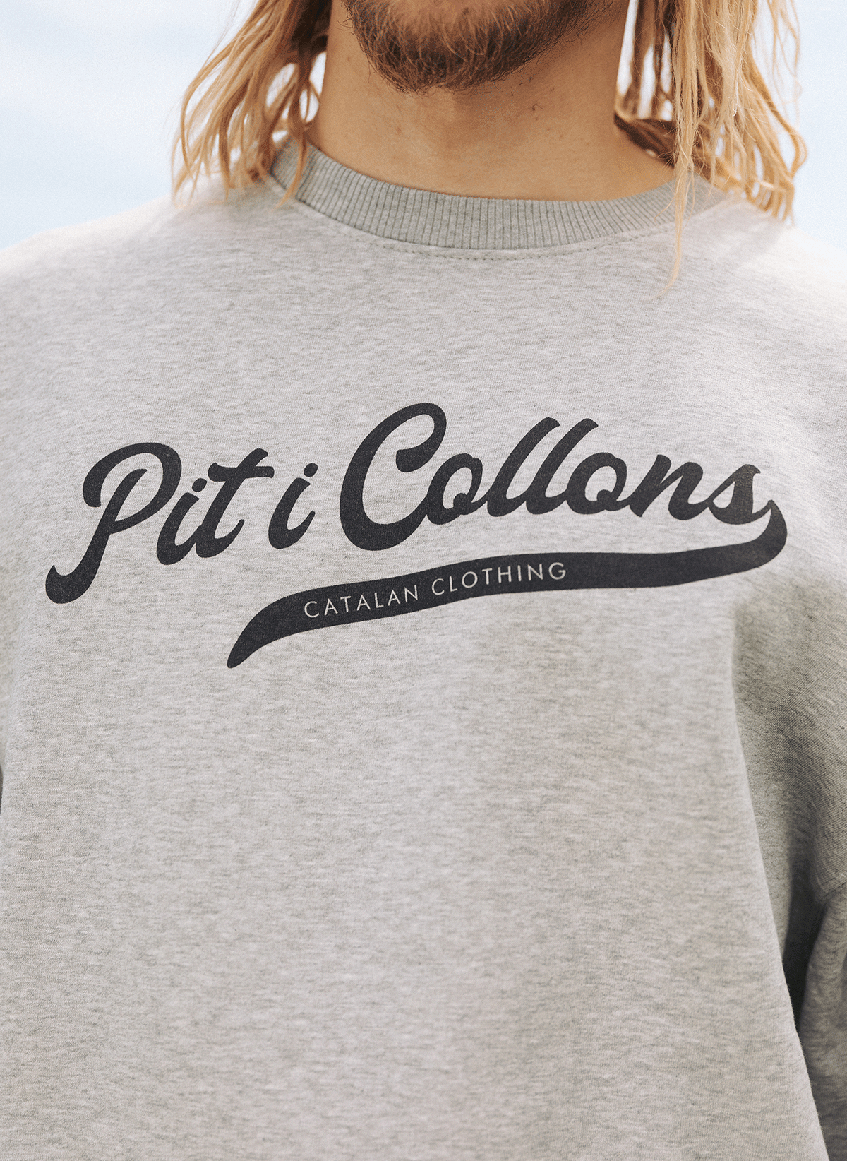 Dessuadora gris Pit i Collons