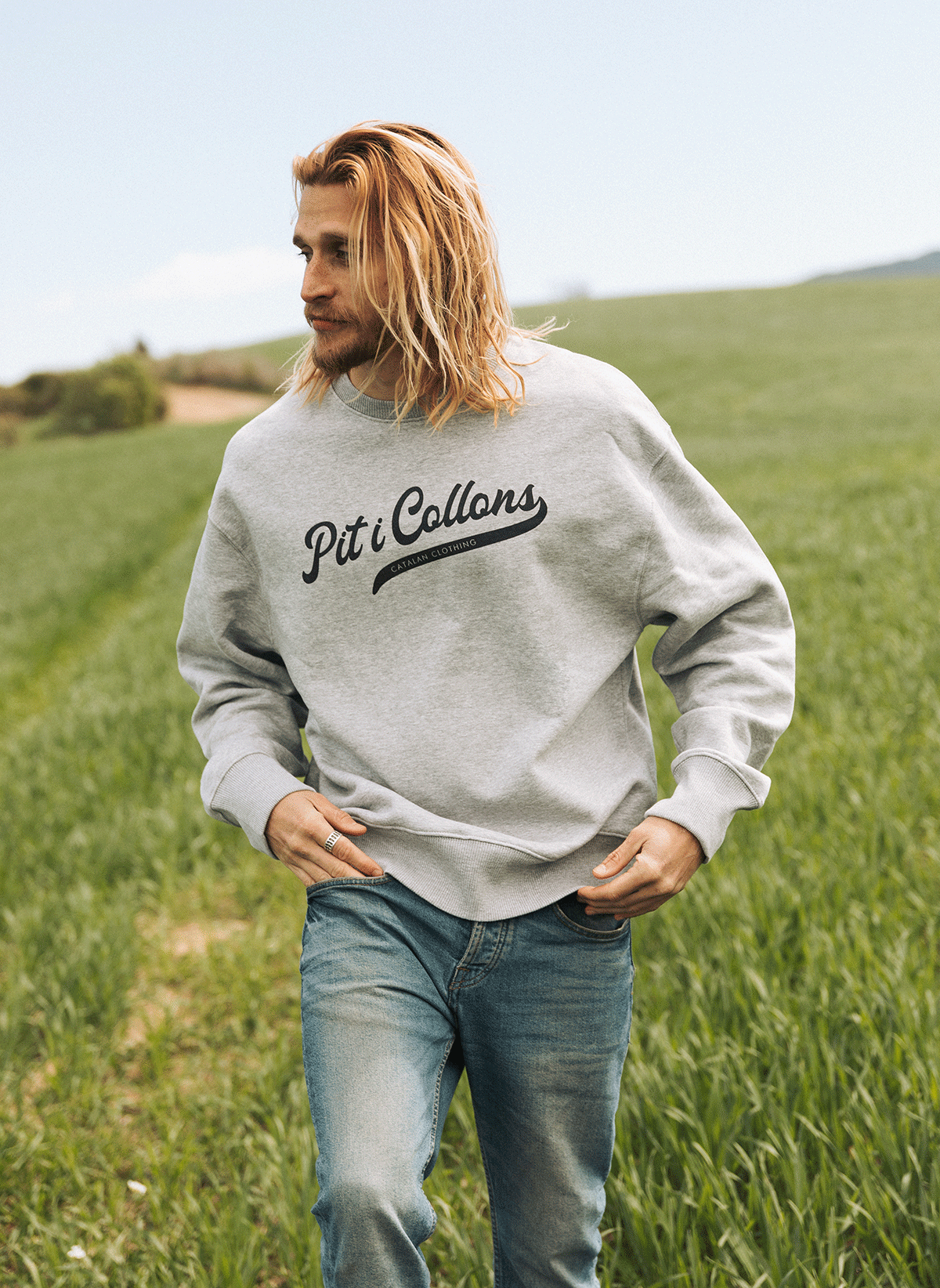 Dessuadora gris Pit i Collons